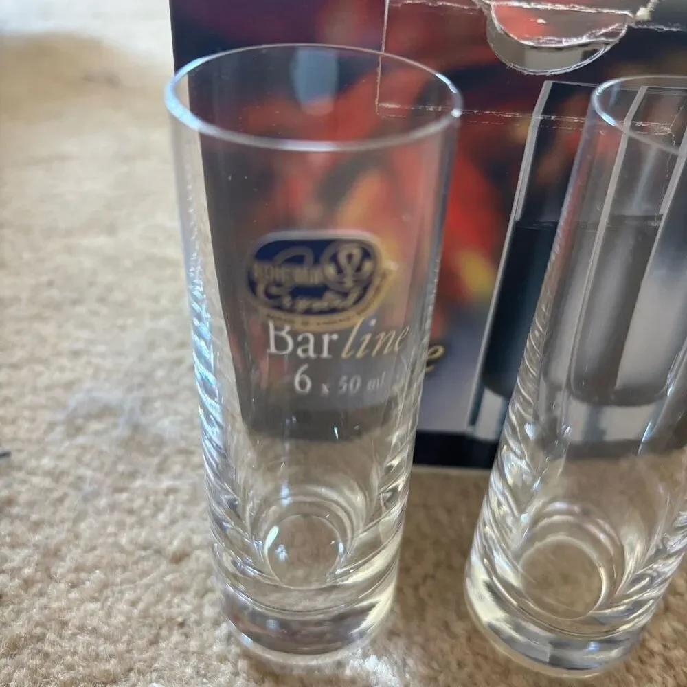 Barline Bohemia Crystal Box Of 6 50 ML Vodka Shot Glasses
